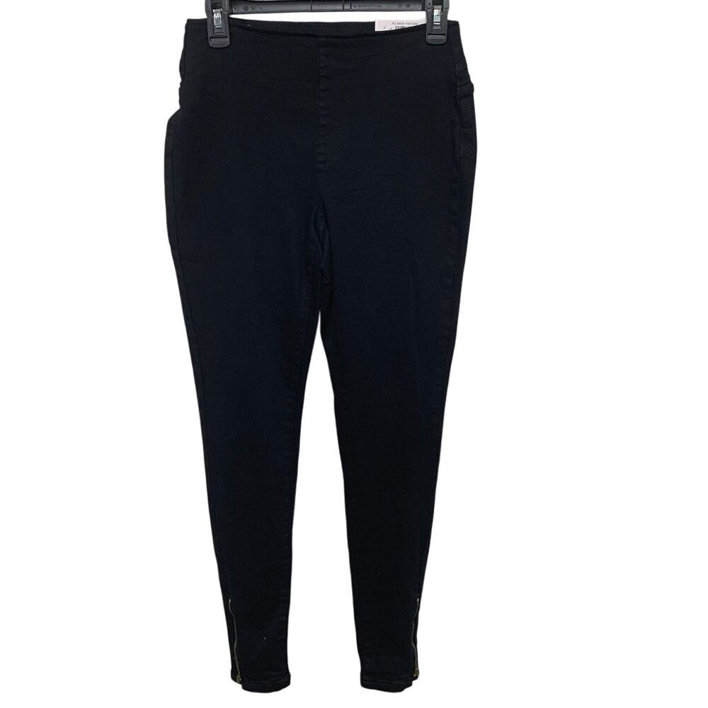NWT New INC Womens Size 6 Mid Rise Skinny Stretch Black Jeans Pants